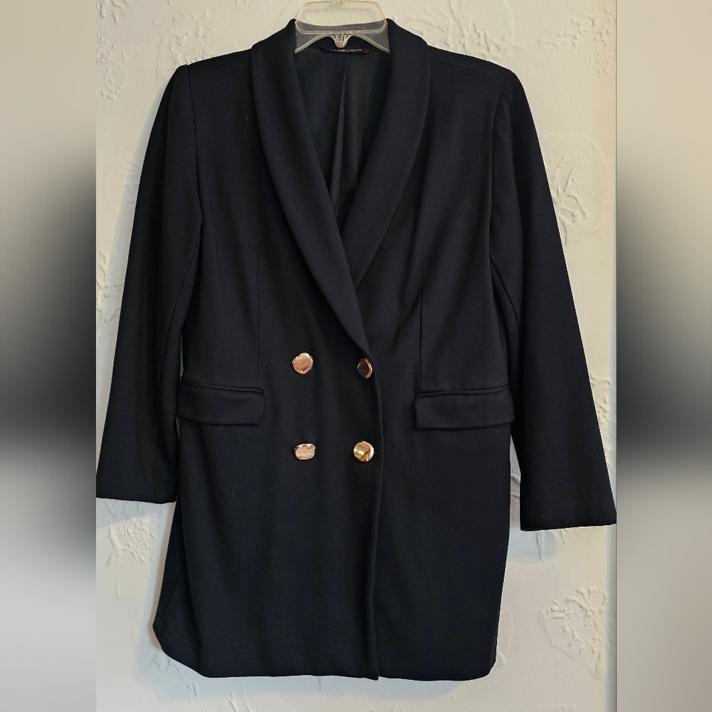 Coleen LOPEZ Heavy Weight Black Blazer Small New